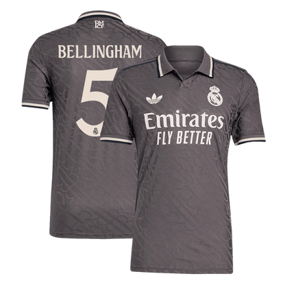 Player Version BELLINGHAM #5 Real Madrid Third Away  Soccer Jersey 2024/25 Top Soccer Jerseys Store