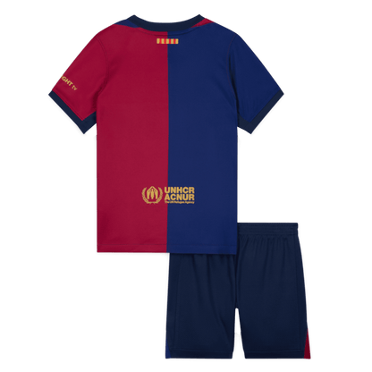 Kid's Barcelona Home  Soccer Jersey Kit(Jersey+Shorts) 2024/25-Spotify Logo Without Text Top Soccer Jerseys Store