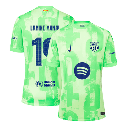 LAMINE YAMAL #19 Barcelona Third Away  Soccer Jersey 2024/255 - UCL?Spotify Logo Without Text? Top Soccer Jerseys Store