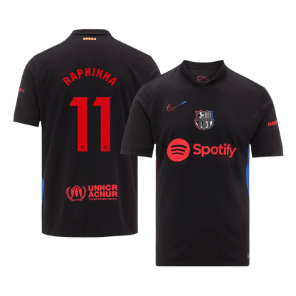 RAPHINHA #11 Barcelona Away  Soccer Jersey 2024/25 Top Soccer Jerseys Store