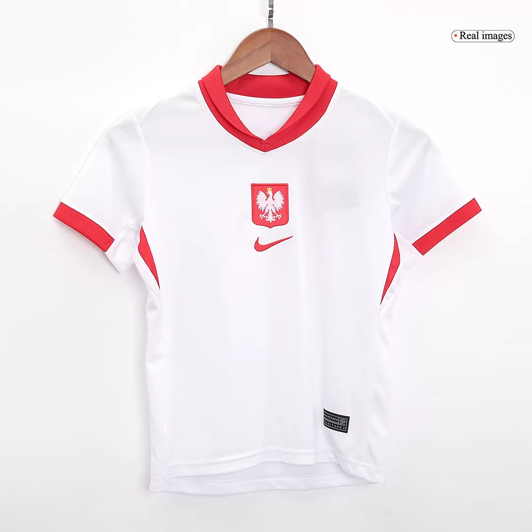 Dziecięce stroje piłkarskie Polska Home 2024 Top Koszulki Pilka Sklep