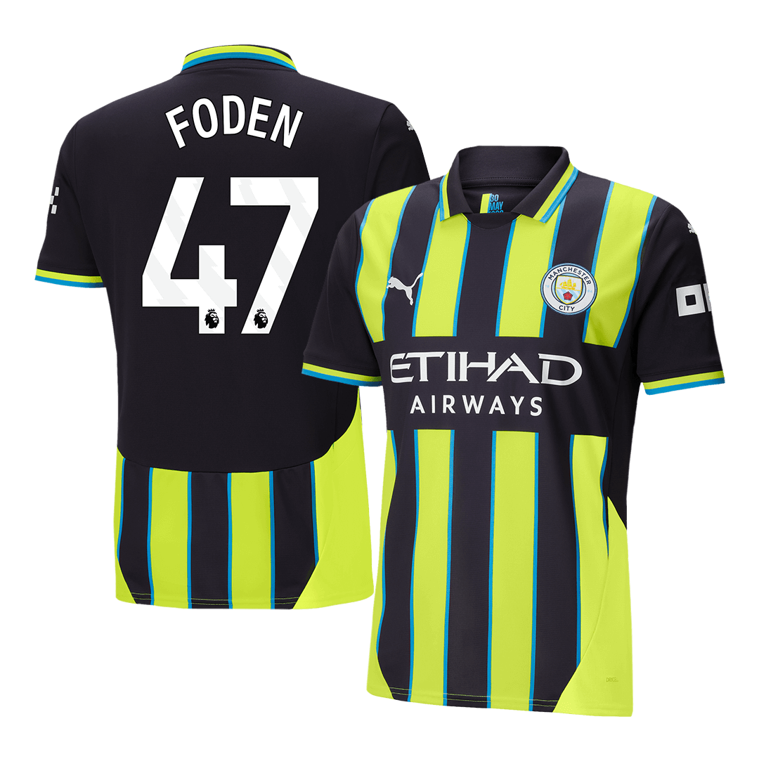 FODEN #47 Manchester City Away  Soccer Jersey 2024/25 Top Soccer Jerseys Store