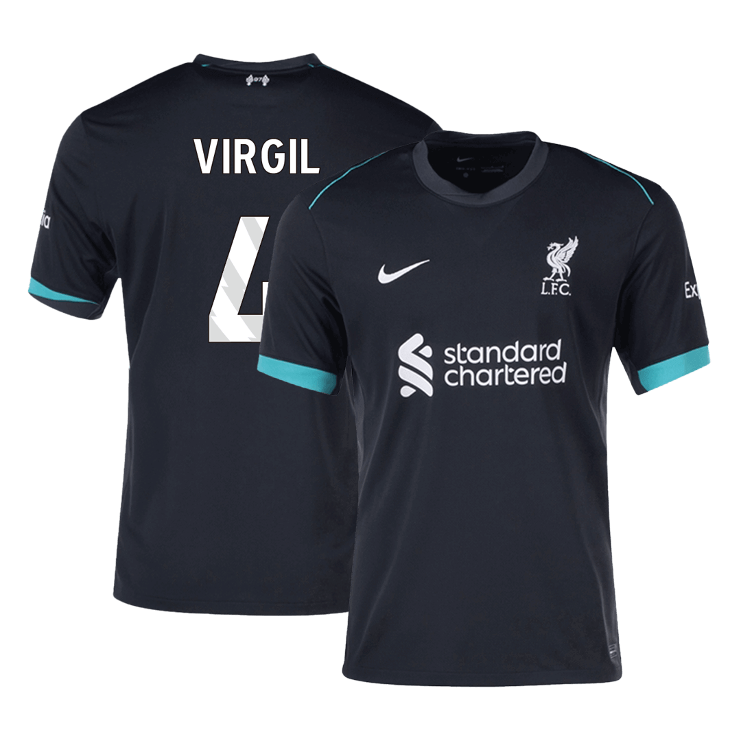 VIRGIL #4 Liverpool Away  Soccer Jersey 2024/25 Top Soccer Jerseys Store