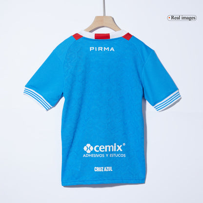 Kid's Cruz Azul Home  Soccer Jersey Kit(Jersey+Shorts) 2024/25 Top Soccer Jerseys Store