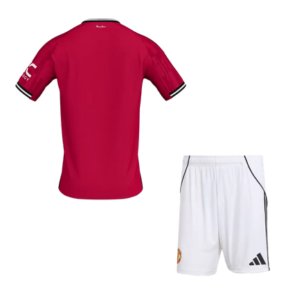 Manchester United Home Soccer Jersey Kit(Jersey+Shorts) 2025/26