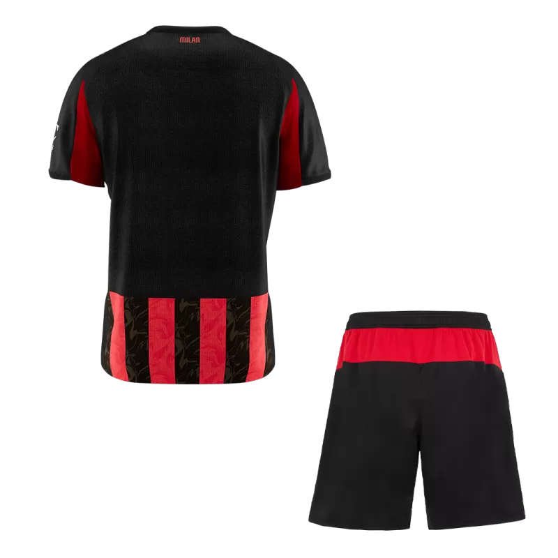 AC Milan Home Soccer Jersey Kit(Jersey+Shorts) 2025/26