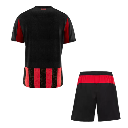 AC Milan Home Soccer Jersey Kit(Jersey+Shorts) 2025/26