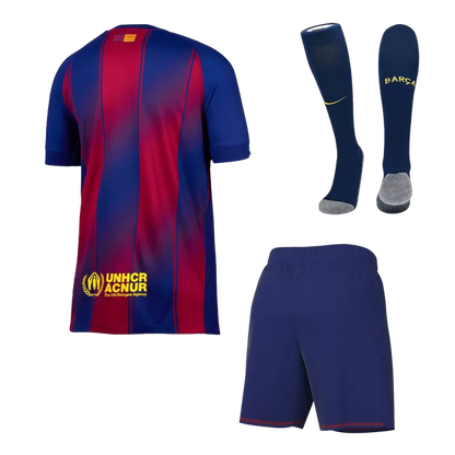 Barcelona Home Soccer Jersey Kit(Jersey+Shorts+Socks) 2025/26
