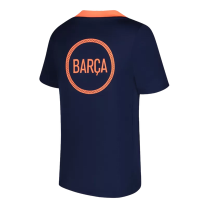 Barcelona Pre-Match 2025/26 Soccer Jersey - Orange&Black