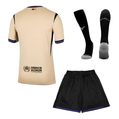 Barcelona Away Soccer Jersey Kit(Jersey+Shorts+Socks) 2025/26