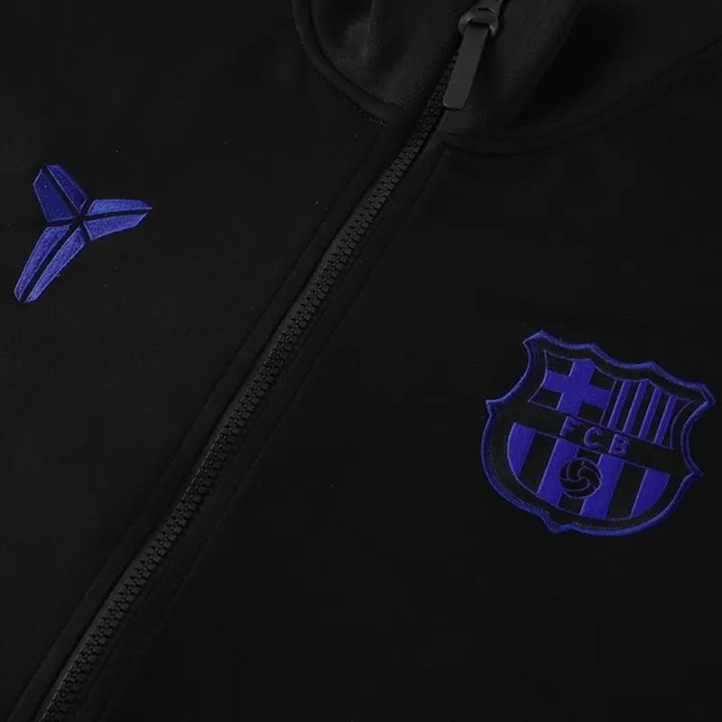 Barcelona Training Jacket Kit (Jacket+Pants) 2025/26 - Black&Blue