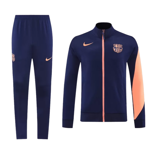 Barcelona Training Jacket Kit (Jacket+Pants) 2025/26 - Navy&Orange