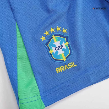Brazil Kid‘s Home Soccer Jerseys (Jersey+Short) Kit 2024 Top Soccer Jerseys Store