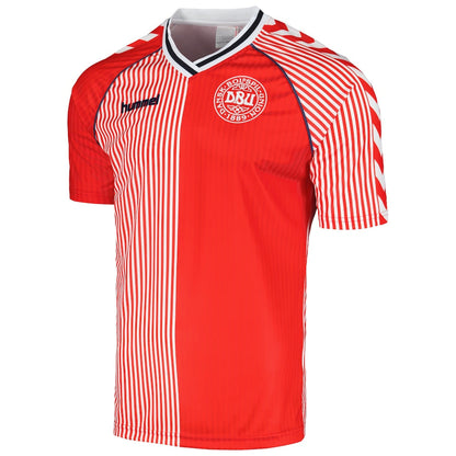 Denmark Home Soccer Jersey 1986 topsoccerjerseys.com