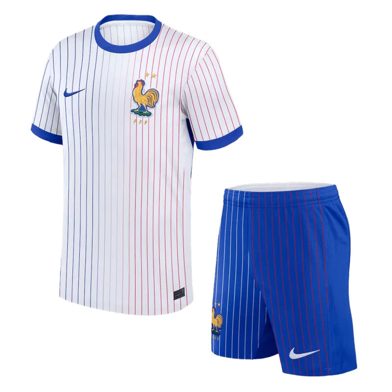 France Away Soccer Jersey Kit(Jersey+Shorts) Euro 2024