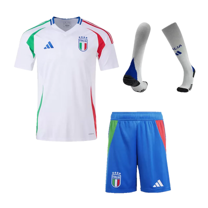 Italy Away Soccer Jersey (Jersey+Shorts+Socks) EURO 2024