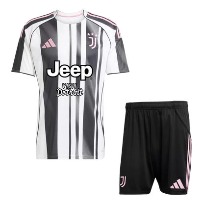 Juventus Home Soccer Jersey Kit(Jersey+Shorts) 2025/26