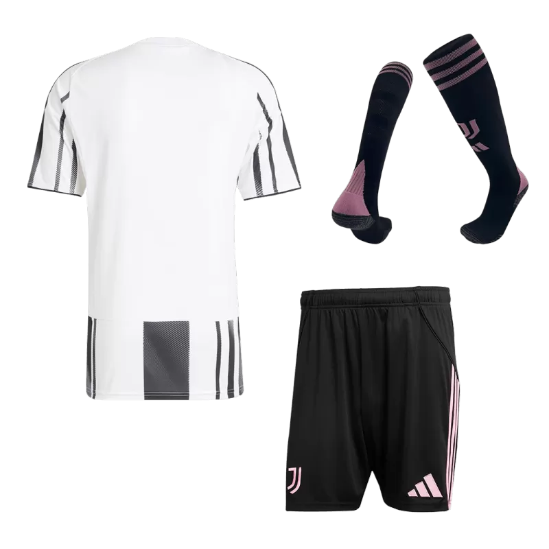 Juventus Home Soccer Jersey Kit(Jersey+Shorts+Socks) 2025/26