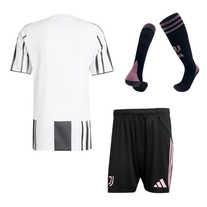 Juventus Home Soccer Jersey Kit(Jersey+Shorts+Socks) 2025/26