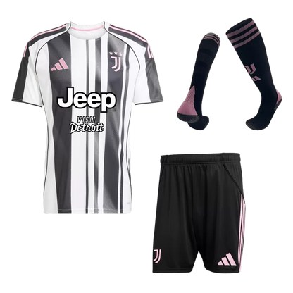 Juventus Home Soccer Jersey Kit(Jersey+Shorts+Socks) 2025/26