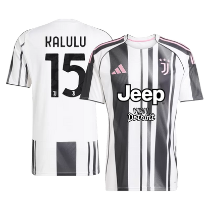 KALULU #15 Juventus Home Soccer Jersey 2025/26