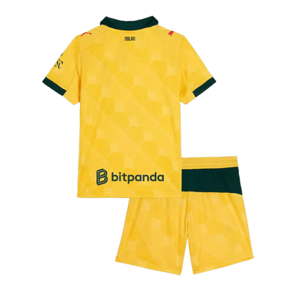 Kid's AC Milan Third Away Soccer Jersey Kit(Jersey+Shorts) 2025/26