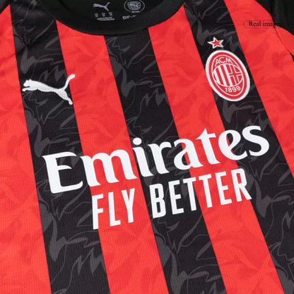 Kid's AC Milan Home Soccer Jersey Kit(Jersey+Shorts) 2025/26
