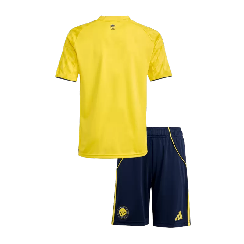 Kid's Al Nassr Home Soccer Jersey Kit(Jersey+Shorts) 2025/26