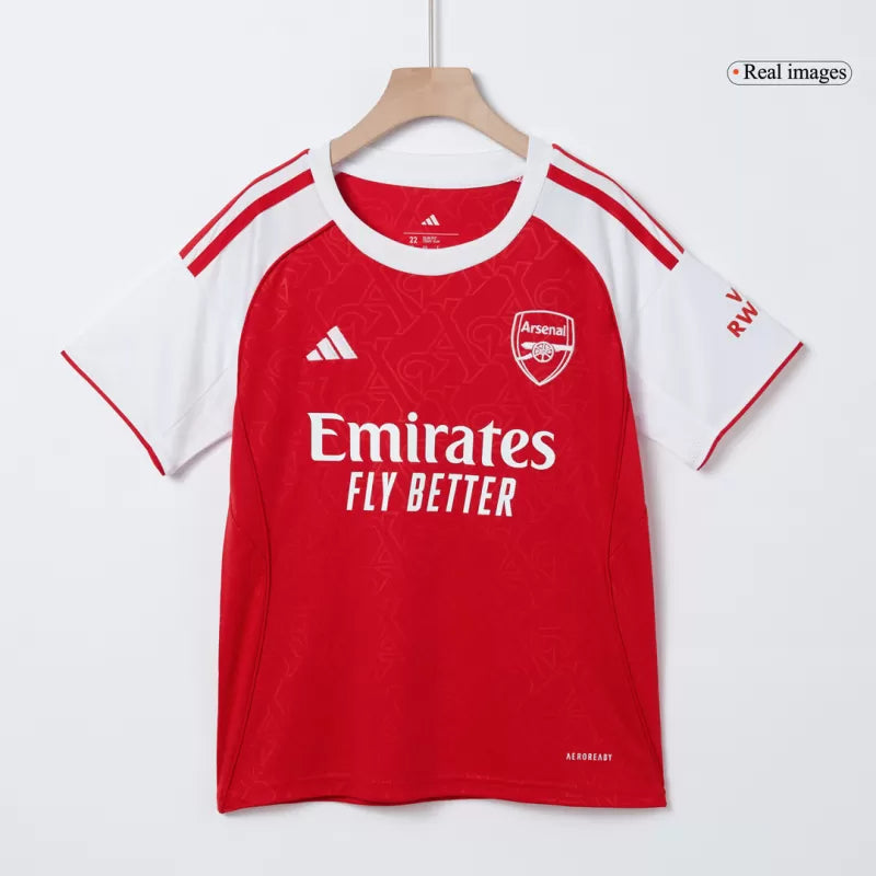 Kid's Arsenal Home Soccer Jersey Kit(Jersey+Shorts) 2025/26