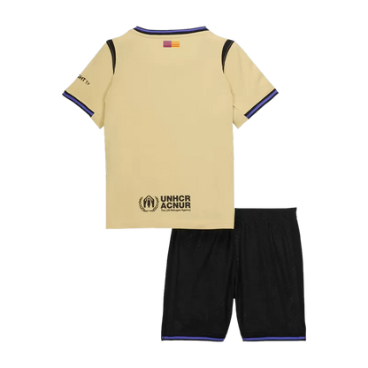 Kid‘s Barcelona Away Soccer Jerseys (Jersey+Short) Kit 2025/26