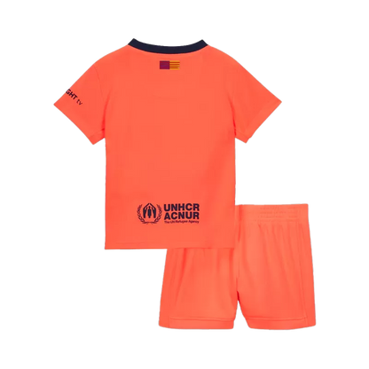Kid‘s Barcelona Third Away Soccer Jerseys (Jersey+Short) Kit 2025/26