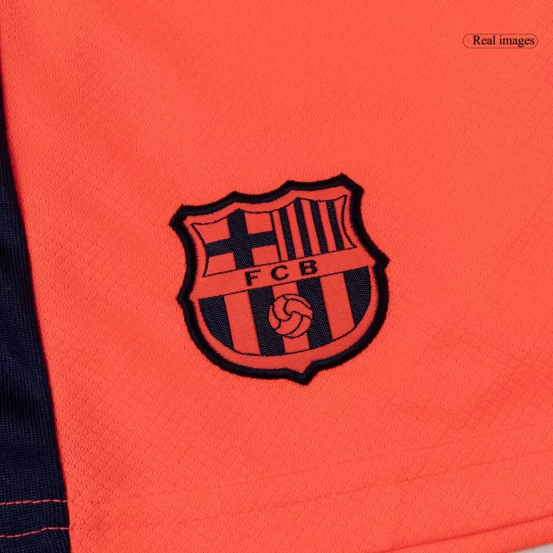 Kid‘s Barcelona Third Away Soccer Jerseys (Jersey+Short+Socks) Kit 2025/26