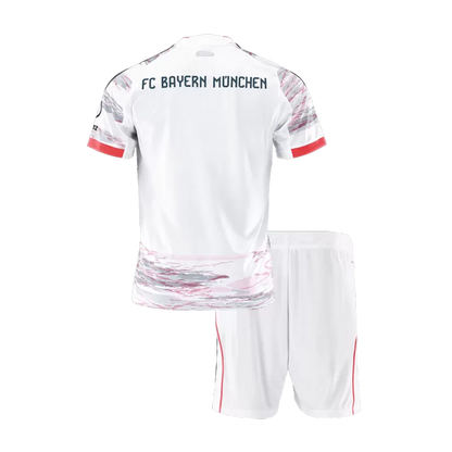 Kid's Bayern Munich Away Soccer Jersey Kit(Jersey+Shorts) 2025/26