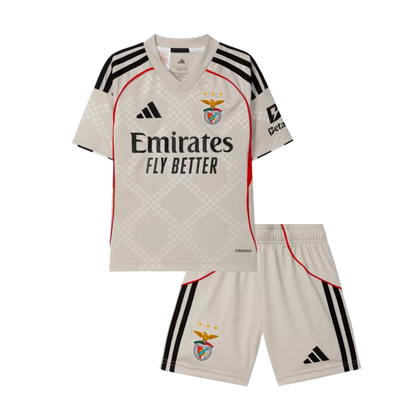 Kid's Benfica Away Soccer Jersey Kit(Jersey+Shorts) 2025/26