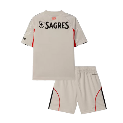 Kid's Benfica Away Soccer Jersey Kit(Jersey+Shorts) 2025/26