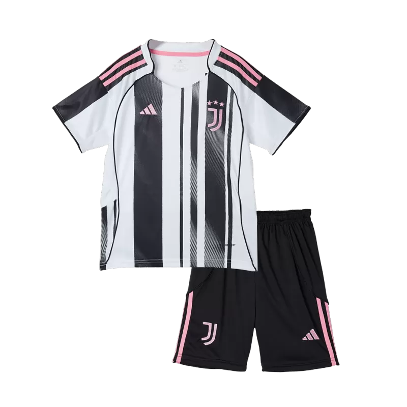 Kid's Juventus Home Soccer Jersey Kit(Jersey+Shorts) 2025/26