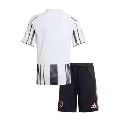 Kid's Juventus Home Soccer Jersey Kit(Jersey+Shorts) 2025/26