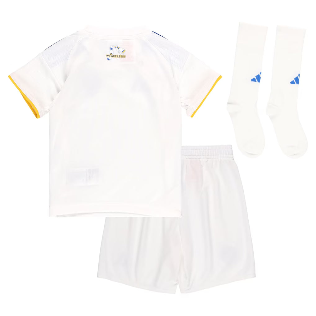 Kid's Leeds United Home Soccer Jersey Kit(Jersey+Shorts+Socks) 2025/26 Top Soccer Jerseys Store