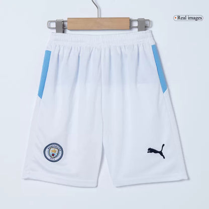 Kid's Manchester City Home Soccer Jersey Kit(Jersey+Shorts) 2025/26
