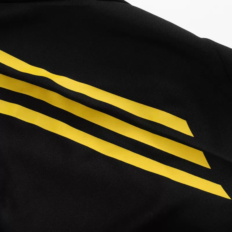 Kid's Manchester United 1/4 Zip Training Kit (Jacket+Pants) 2025/26 - Black