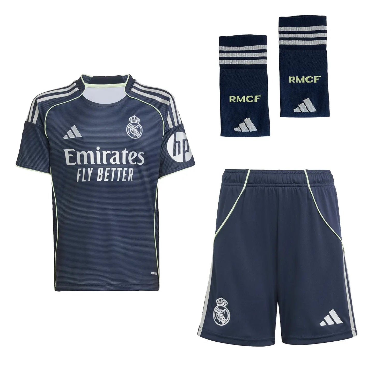 Kid's Real Madrid Away Soccer Jersey Kit(Jersey+Shorts+Socks) 2025/26 Top Soccer Jerseys Store
