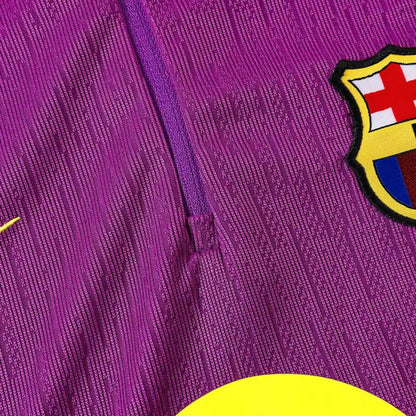 Kids Barcelona 1/4 Zip Training Kit (Jacket + Pants) 2025/26 - Purple