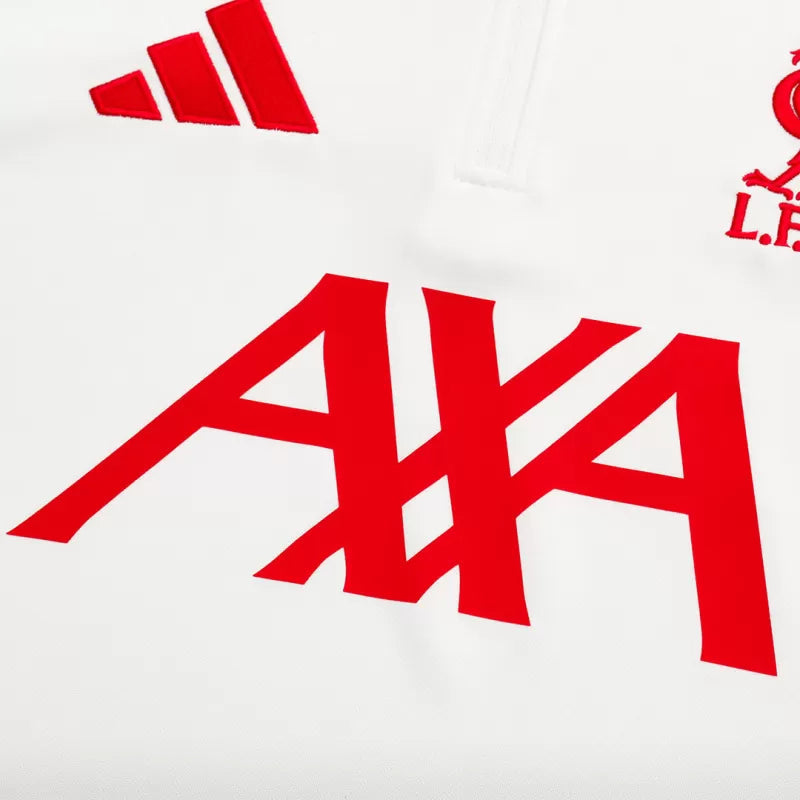 Kids Liverpool 1/4 Zip Training Jacket Kit (Jacket+Pants) 2025/26 - White