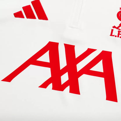 Kids Liverpool 1/4 Zip Training Jacket Kit (Jacket+Pants) 2025/26 - White