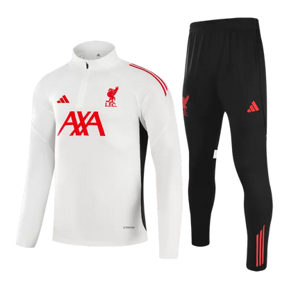Kids Liverpool 1/4 Zip Training Jacket Kit (Jacket+Pants) 2025/26 - White