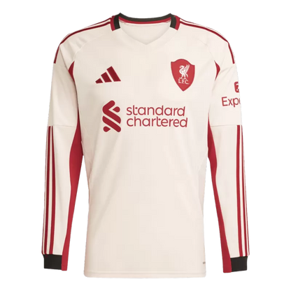 Liverpool Away Long Sleeve Soccer Jersey 2025/26