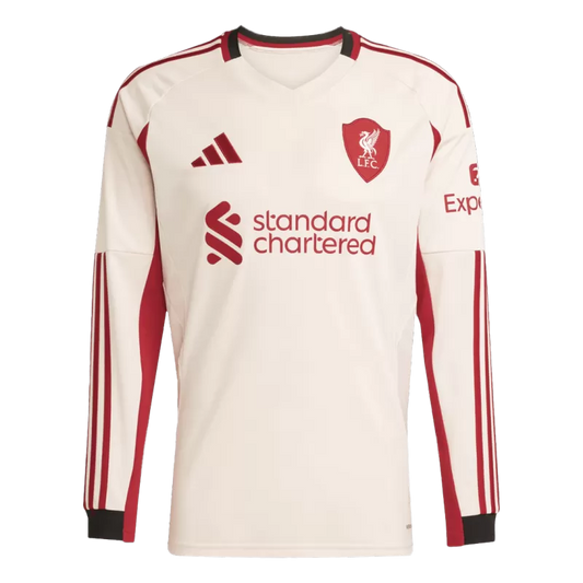 Liverpool Away Long Sleeve Soccer Jersey 2025/26