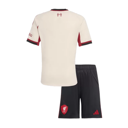 Liverpool Kids Away Soccer Jersey 2025/26 (Jersey+Shorts)