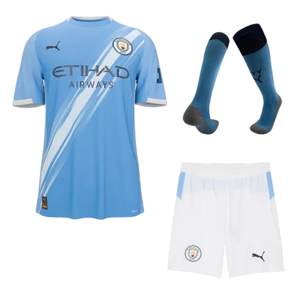 Manchester City Home Jersey Kit (Jersey+Shorts+Socks) 2025/26