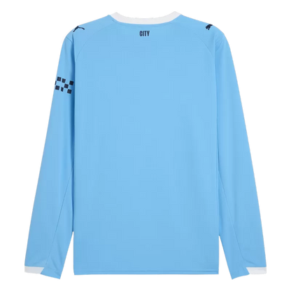 Manchester City Home Long Sleeve Soccer Jersey 2025/26